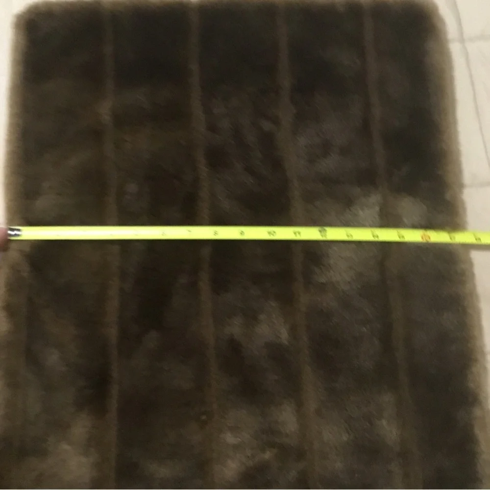 Tiger Dreamz Pet Bed Faux Fur Rectangle 23 x 17.5” Luxury Soft Pad NEW Brown